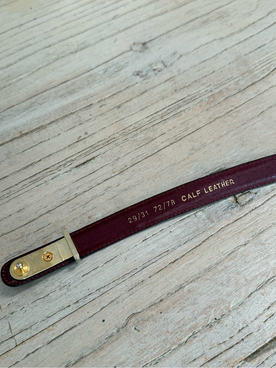 Burberry vintage calf leather belt main image 8